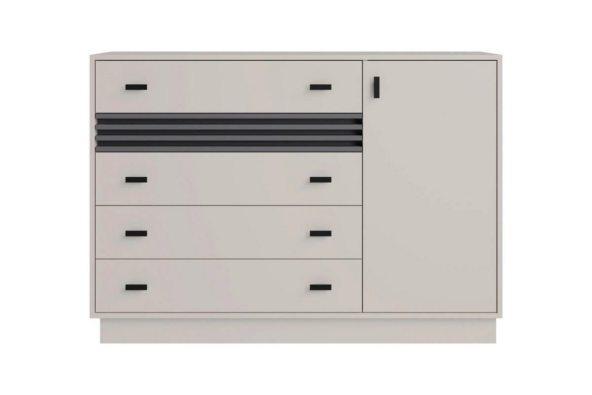 WOHNZIMMER Set – ALLMO System – Kaschmir - Kaschmir, Holzwerkstoff (80/145/40cm) - hi-markt