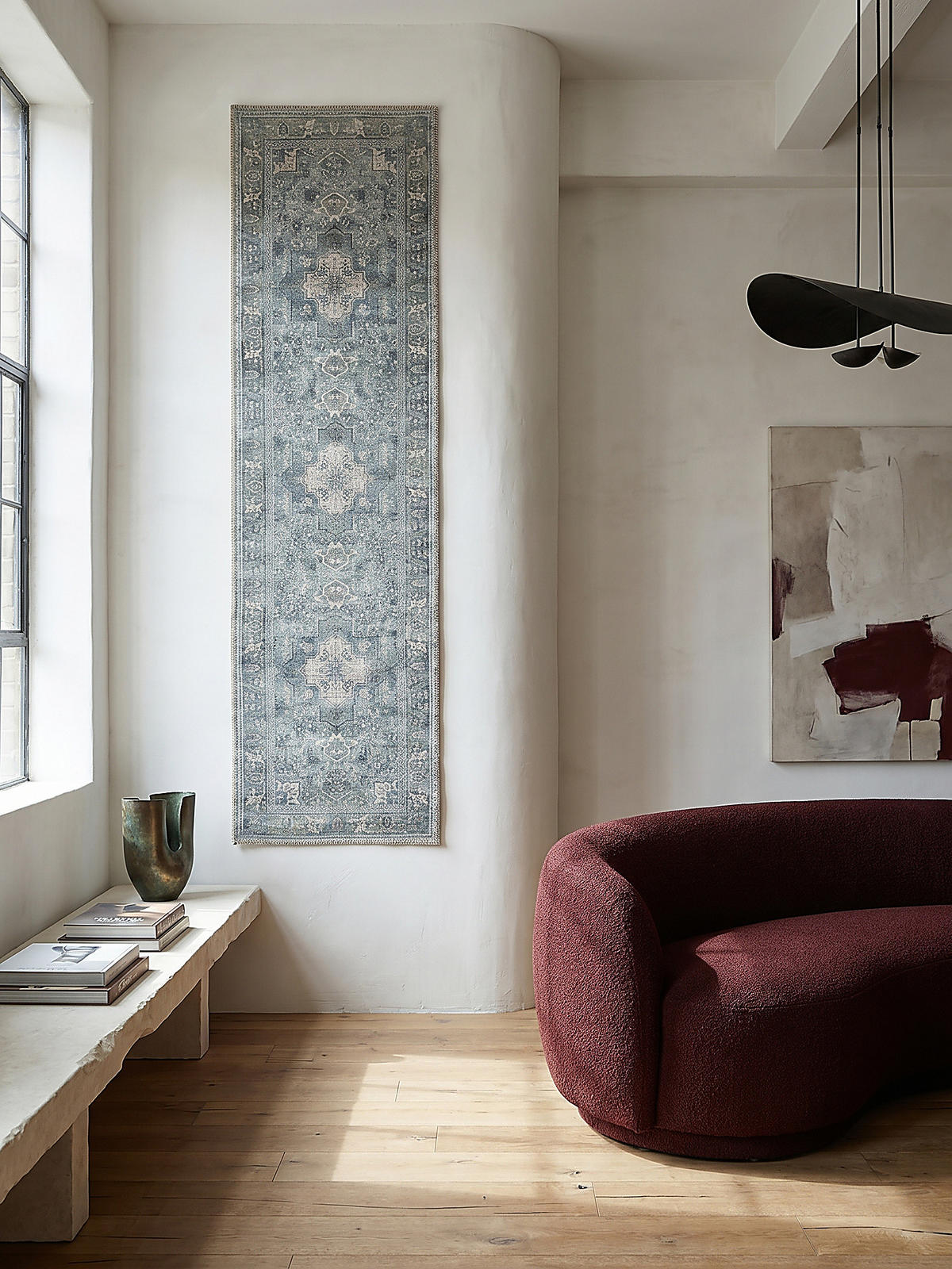 TEPPICH Waschbar HALD, klassisch im Vintage-Stil, Türkis, 60 x 230 cm - Blau, Textil (60/230cm) - KADIMA DESIGN