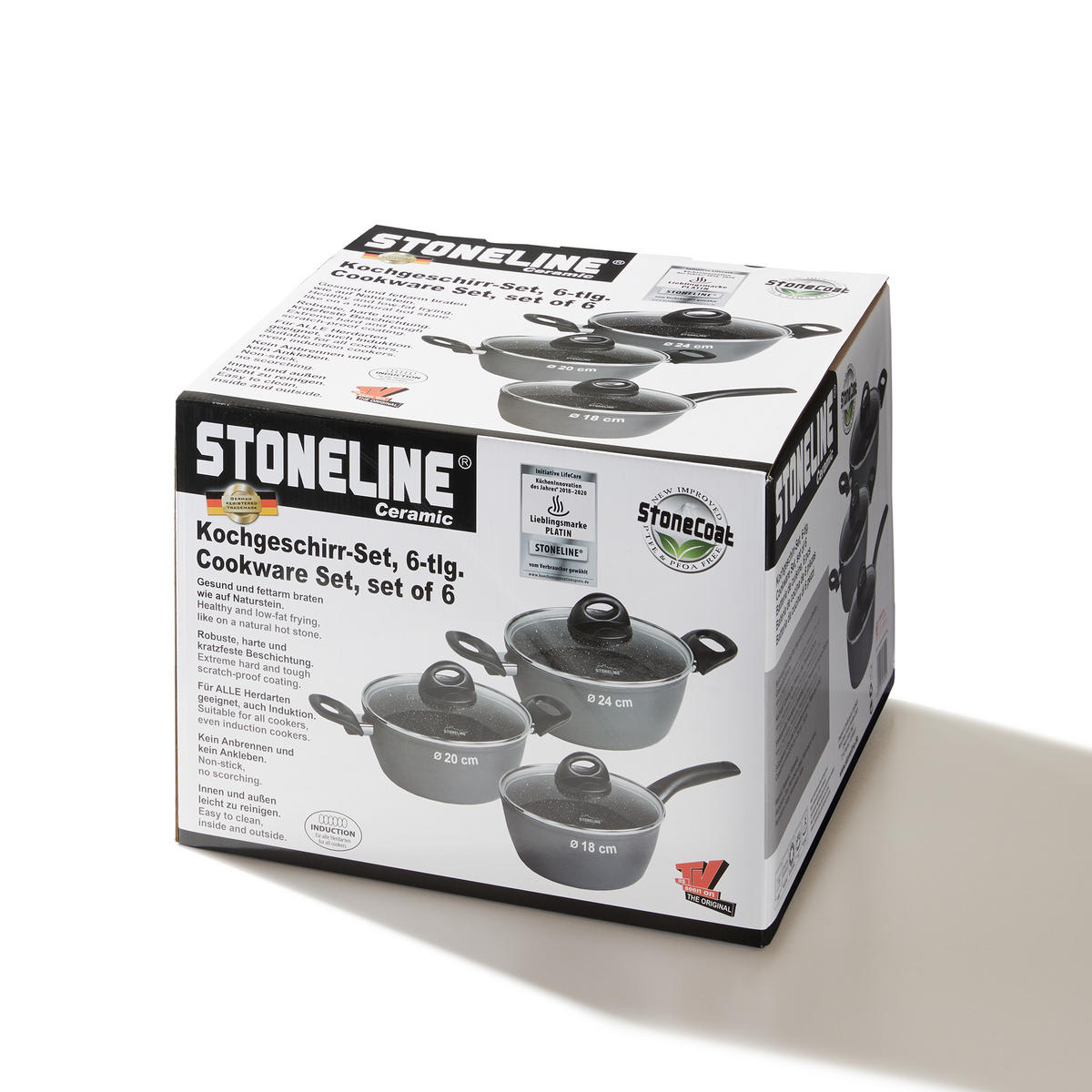 KOCHGESCHIRR SET 6-TEILIG - Grau, Metall - Stoneline