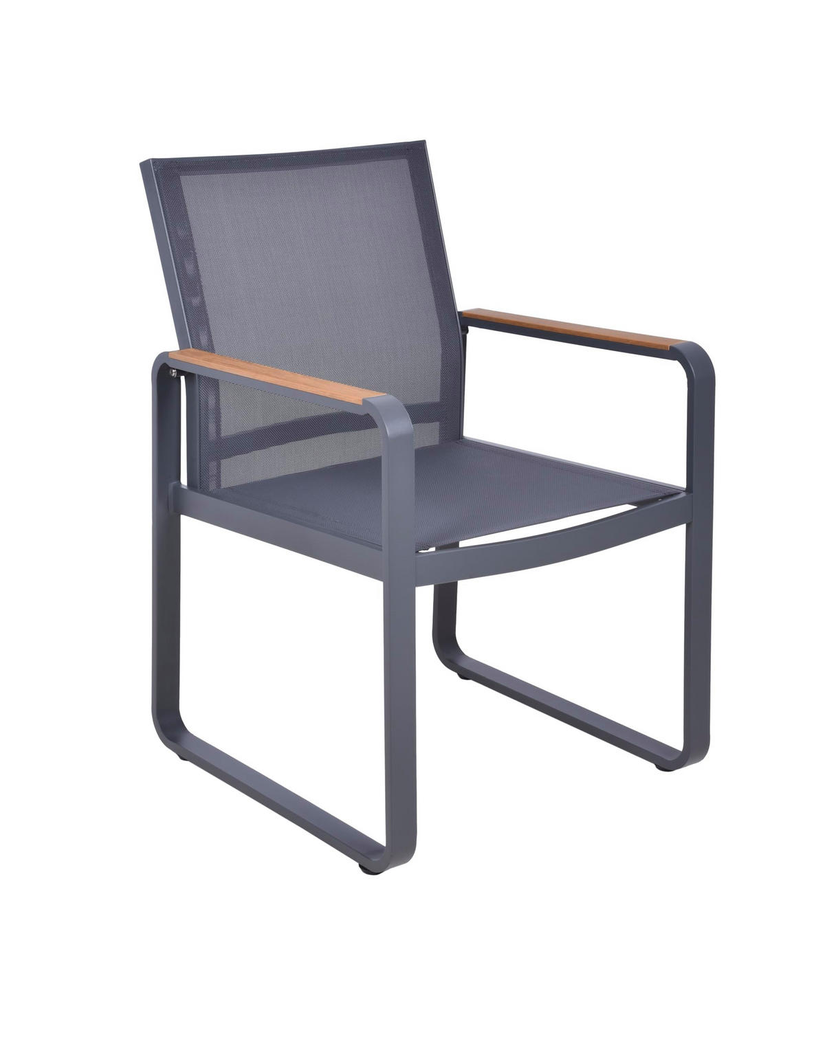 GARTENSTUHL 2er Set Ketil Gartenstühle - Anthrazit, Holz (56/85/60cm) - DELUKE