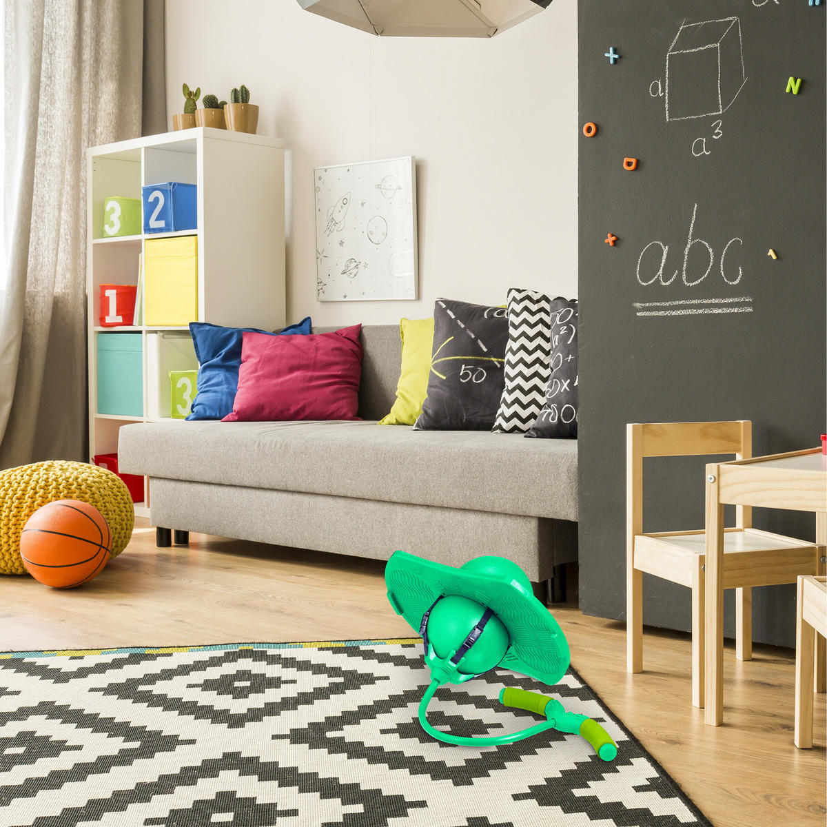 POGO-BALL - Grün, Kunststoff (39/29cm) - Relaxdays