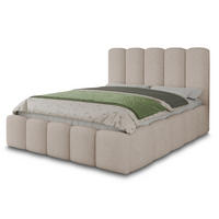 POLSTERBETT Aura - Eichefarben/Creme, Holz/Kunststoff (180/200cm) - Sofnet