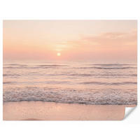 TAPETE - Sonne - Strand - Rosa - 350x260 cm - Hellrosa, Papier (350/260cm) - OnlyWow