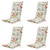 GARTENSTUHLKISSEN Milly 123/50 cm 4er-Set - Multicolor/Orange, Textil (50/7/123cm) - Madison