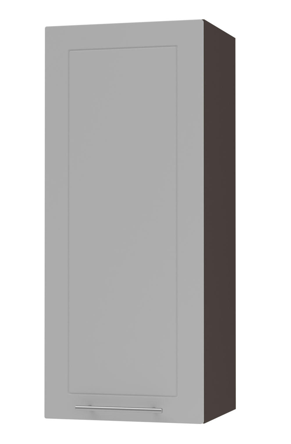 KÜCHENHÄNGESCHRANK Kvantum W4/40 Dust Grey Matt / Lava Matt 40 / 32,5 / 96cm - Dunkelgrau/Grau, Holz/Holzwerkstoff (40/96/32.5cm) - Feldmann-Wohnen