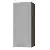 KÜCHENHÄNGESCHRANK Kvantum W4/40 Dust Grey Matt / Lava Matt 40 / 32,5 / 96cm - Dunkelgrau/Grau, Holz/Holzwerkstoff (40/96/32.5cm) - Feldmann-Wohnen