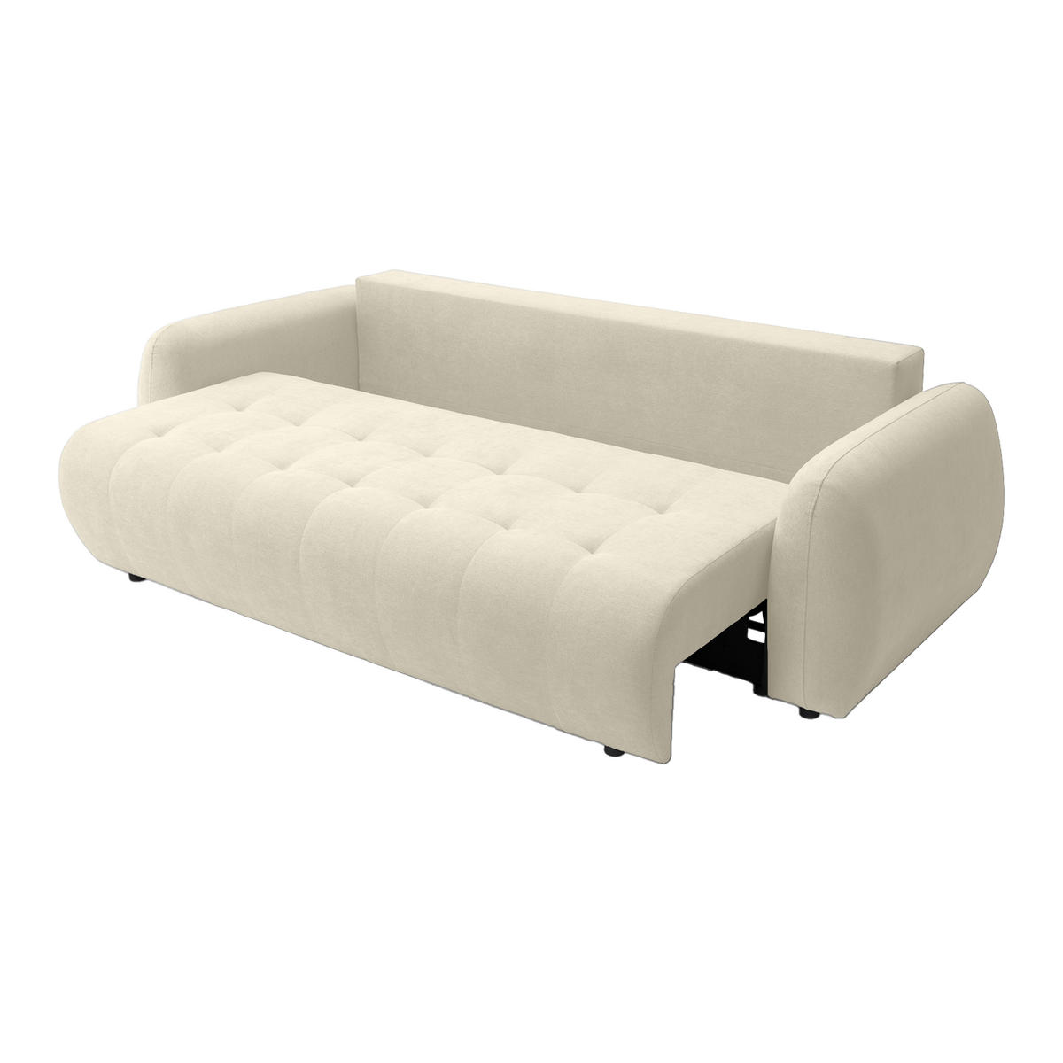SOFA ARNIS mit Schlaffunktion, Cremeweiß - Creme, Textil (252/70/105cm) - Fedve
