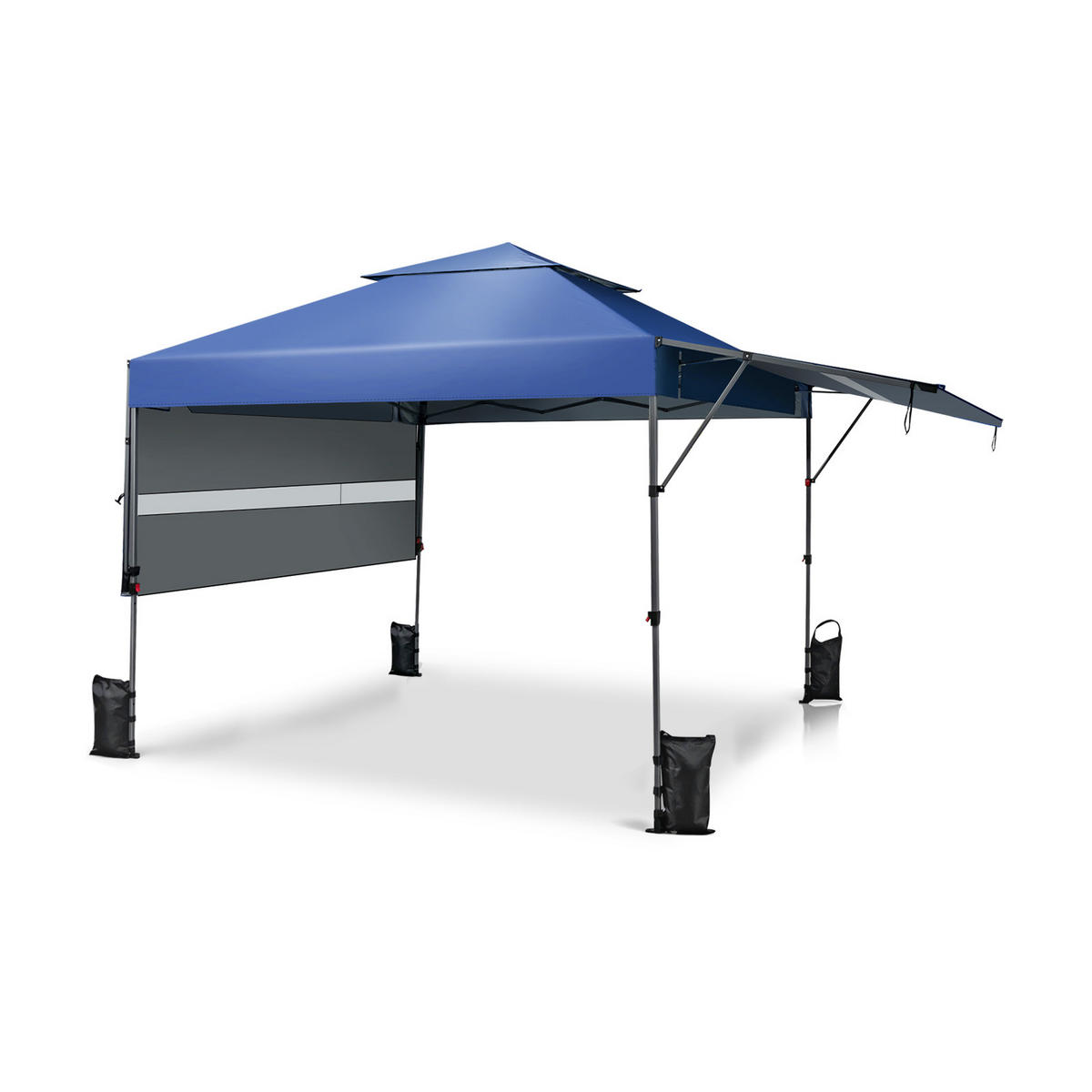 PAVILLON 3x3m Blau - Blau, Kunststoff (537/290/300cm) - COSTWAY