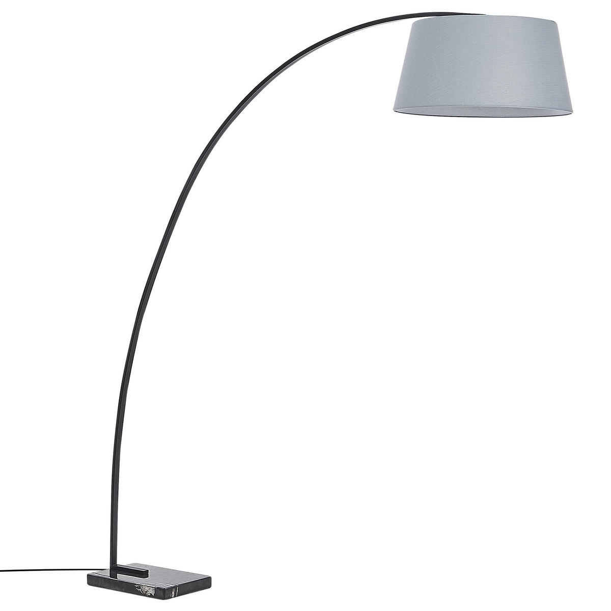 STEHLAMPE Benue 50/50/188 cm - Grau, Metall (50/160/188cm) - Beliani