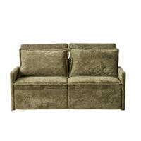 SCHLAFSOFA 172.5/71/95 cm Grün mit USB-Anschluss, 5-fach verstellbarer Rückenlehne und Stauraum - Grün, Textil (71/95/172.5cm) - Oxeza