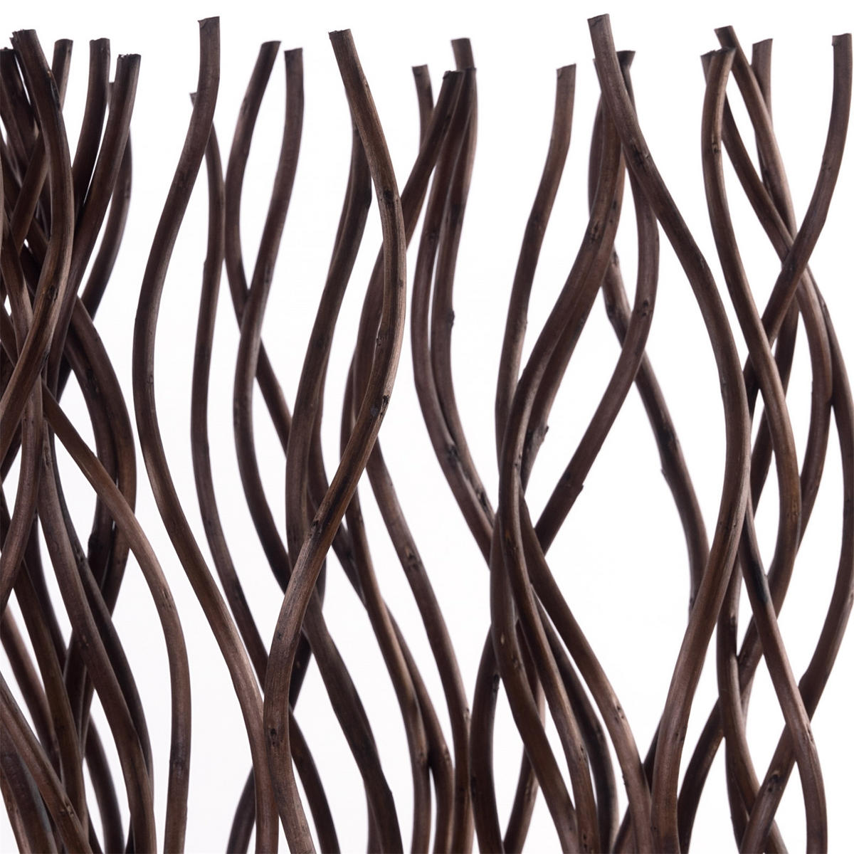 RAUMTEILER Kinki Weidenholz gewellt braun - Braun, Naturmaterialien (70/110/17cm) - CREEDWOOD