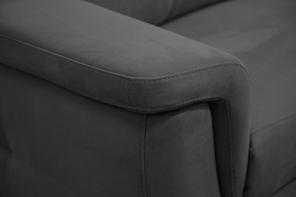 SOFA JONES 2-Sitzer, anthrazit - Anthrazit, Holzwerkstoff/Textil (166/102/99cm) - Courtois Laville
