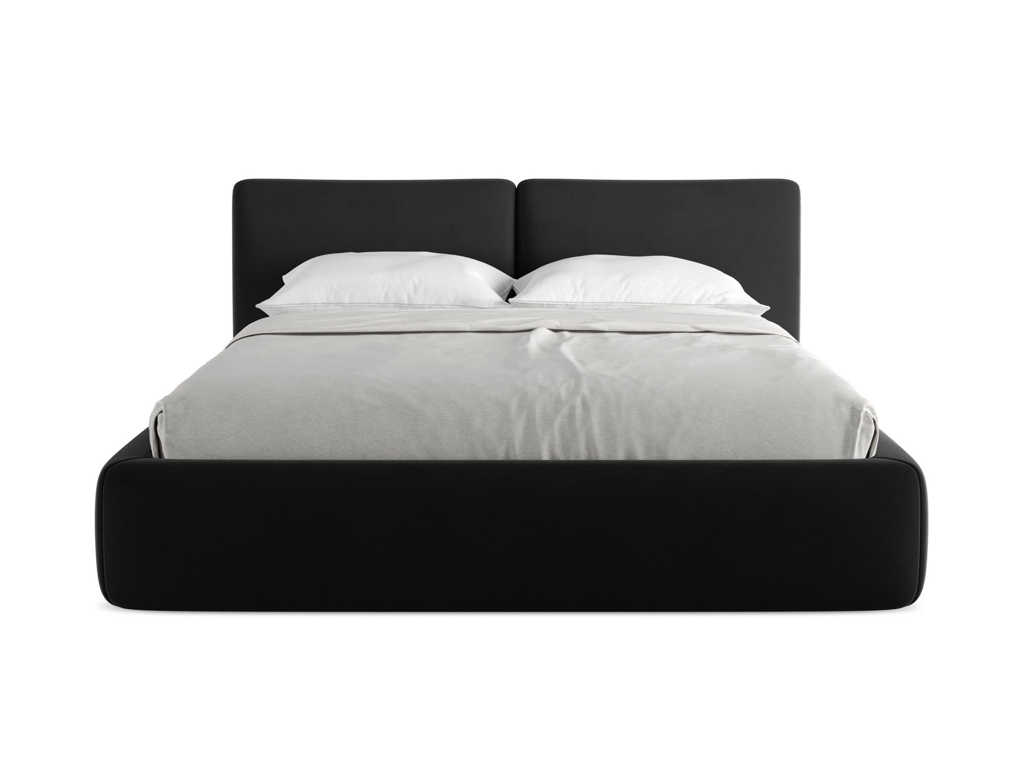 POLSTERBETT mit Bettkasten und Lattenrost 180x228 Schwarz - Schwarz, Kunststoff/Textil (160/200cm) - Makamii