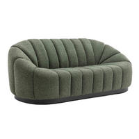 SOFA 3-Sitzer, Grün - Grün, Textil (96/83/215cm) - Oviala