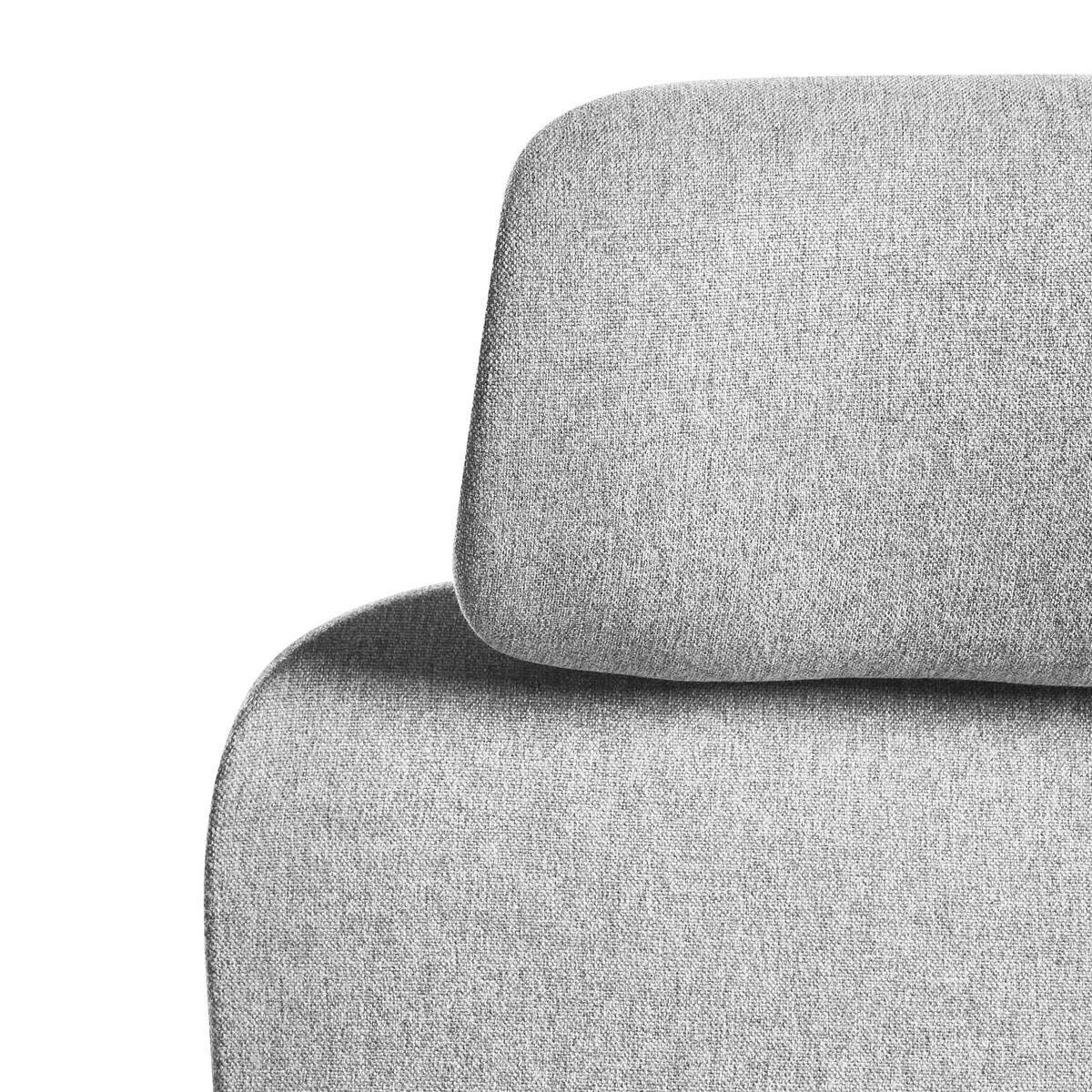BÜROSTUHL Hellgrau Nemoar - Hellgrau/Grau, Kunststoff/Textil (70/118/70cm) - Beliani