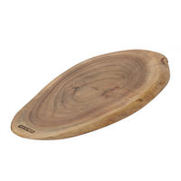 SCHNEIDEBRETT mit Griff 39/16,5/1,6 cm - Braun, Holz (16.5/39cm) - Kesper