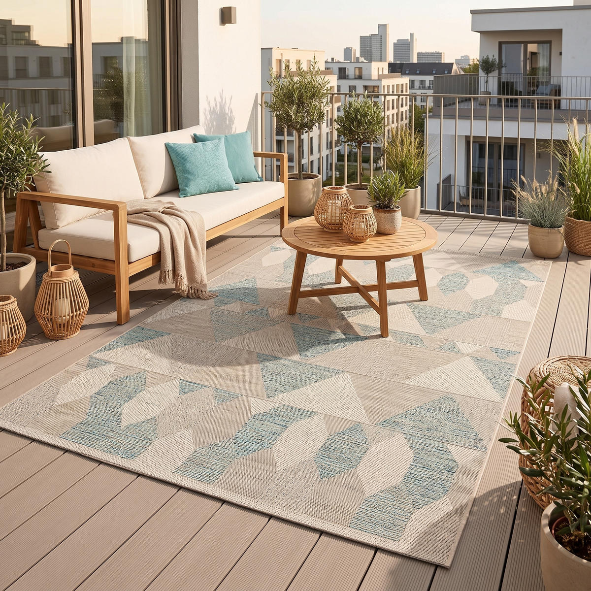 PANAMA IN- UND OUTDOOR TEPPICH - Creme, Textil (80/120cm) - Pergamon