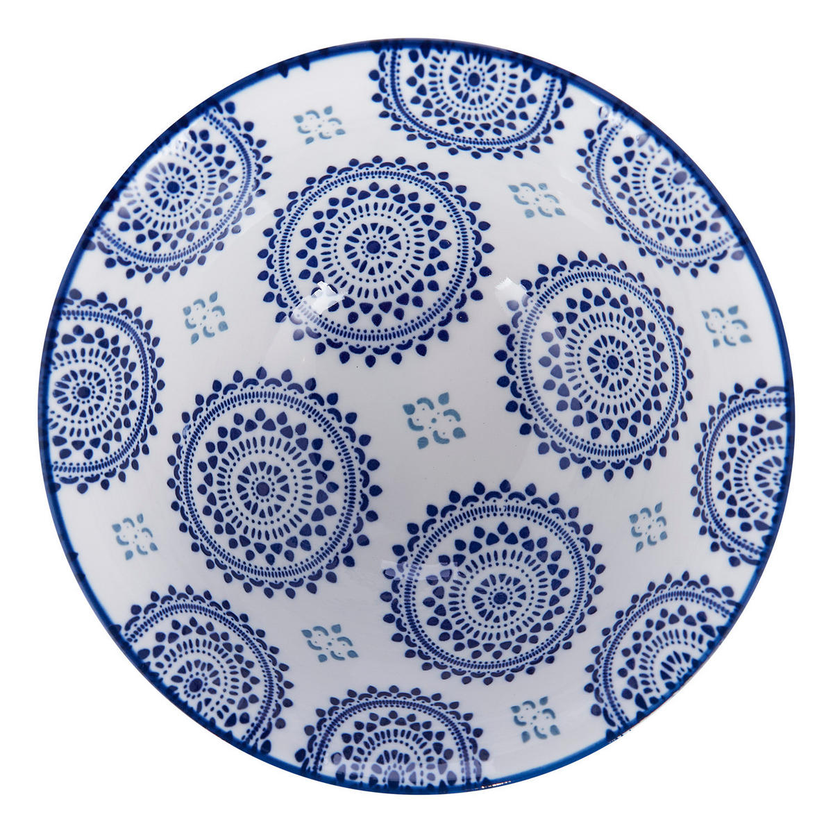 SCHALEN 6er-Set Ornaments 520 ml - Dunkelblau, Keramik (14/14/7cm) - Butlers