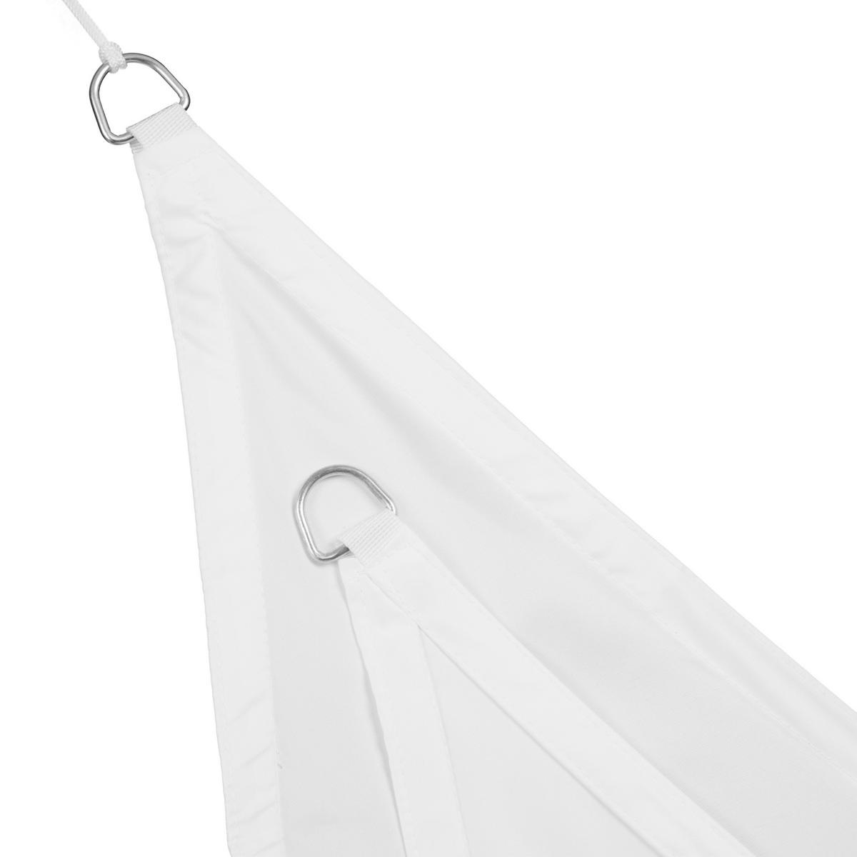 SONNENSEGEL - Weiß, Textil/Metall (300/250cm) - Relaxdays