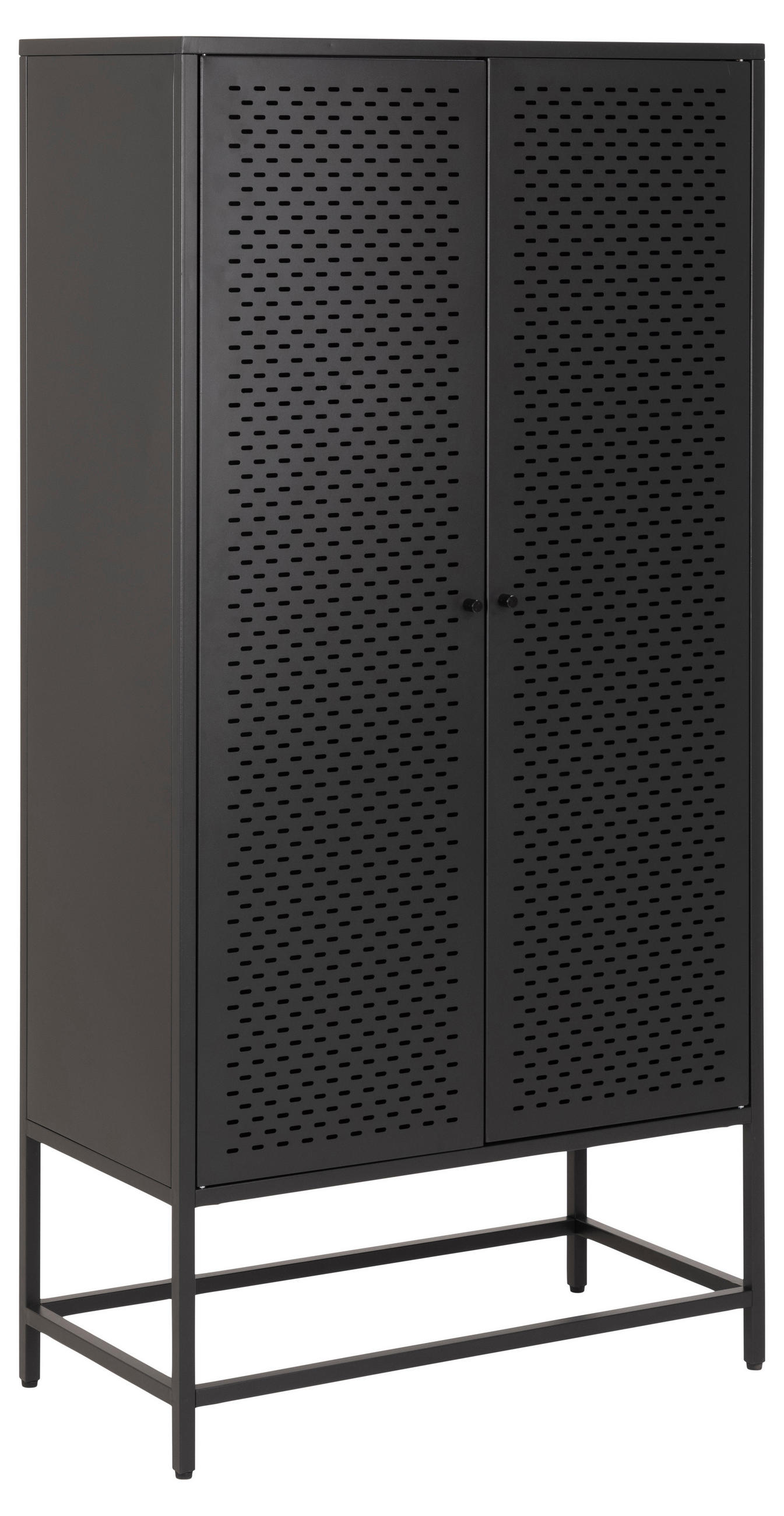 HIGHBOARD Newcastle  in 80/160/40 cm  - Schwarz, KONVENTIONELL, Metall (80/160/40cm) - MID.YOU