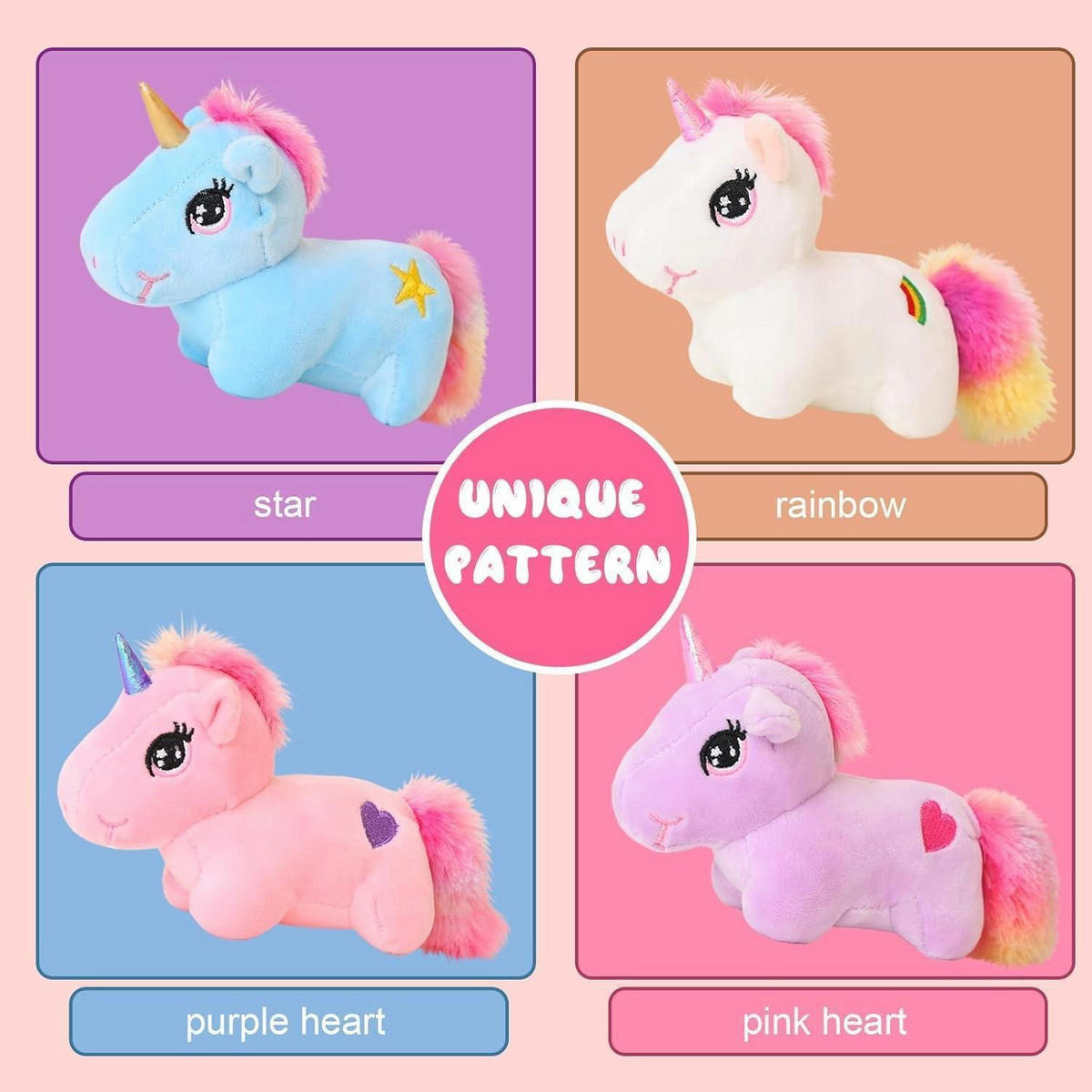 PLÜSCHTIER Einhorn mit 4 Baby-Einhörnern - Multicolor, Textil (30/39.9cm)