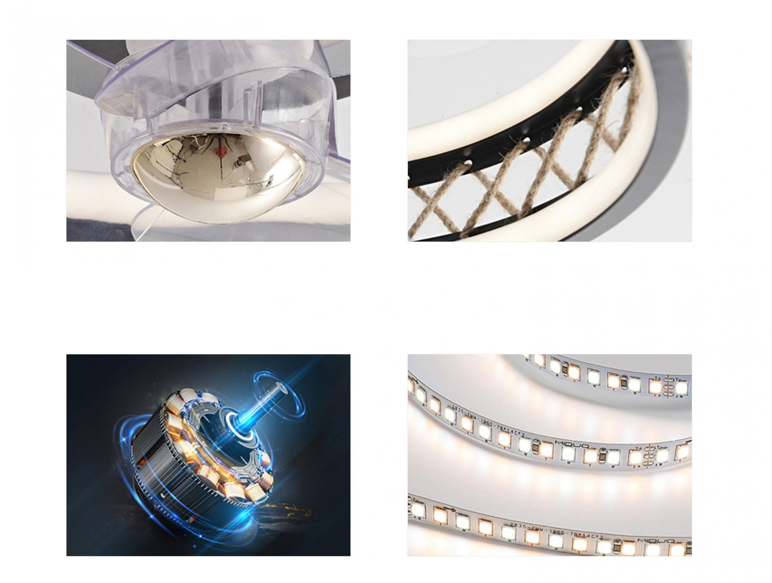 LED-DECKENLAMPE Schwarz mit integriertem Ventilator 65 W - Schwarz, Kunststoff (50/50/14cm) - Purline