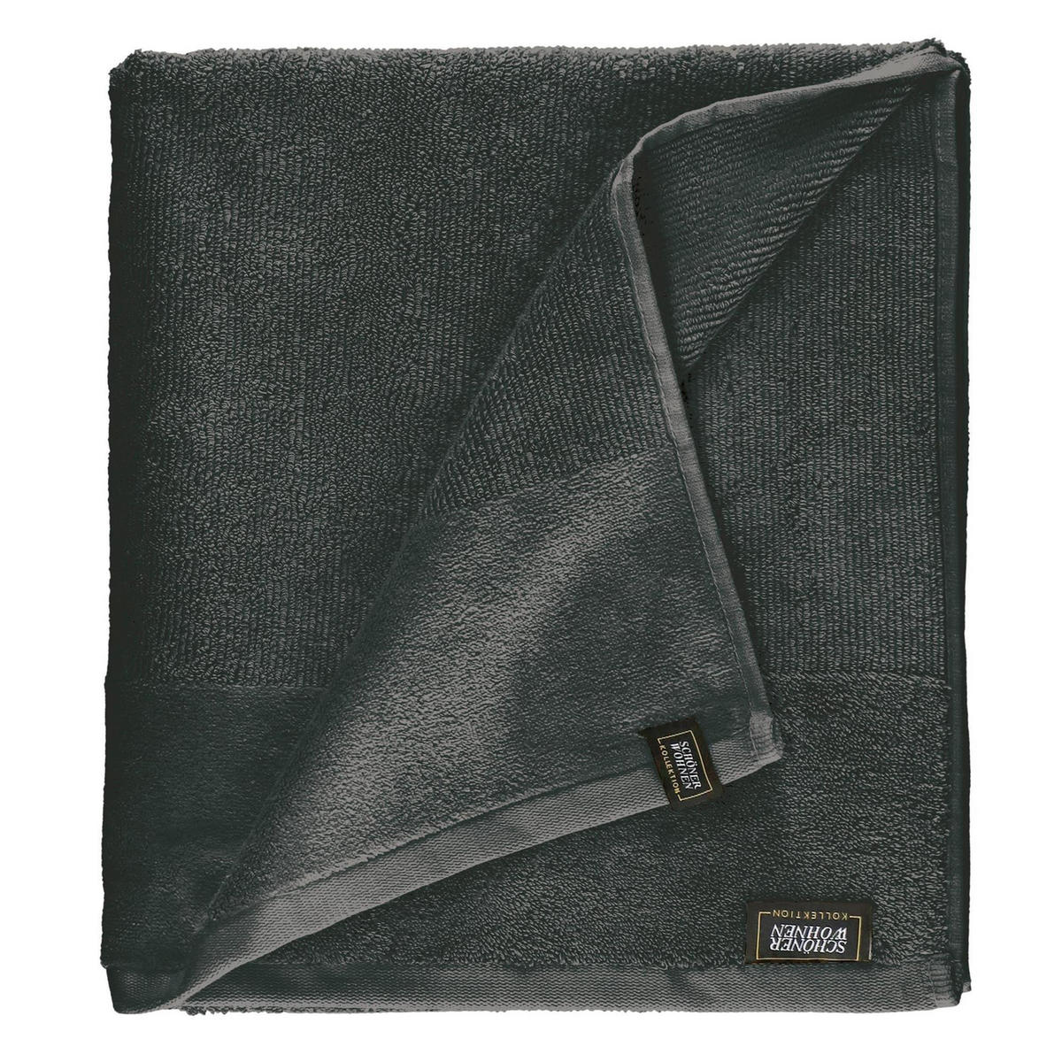 BADETUCH SENSE - Anthrazit, Textil (100/150cm) - Schöner Wohnen