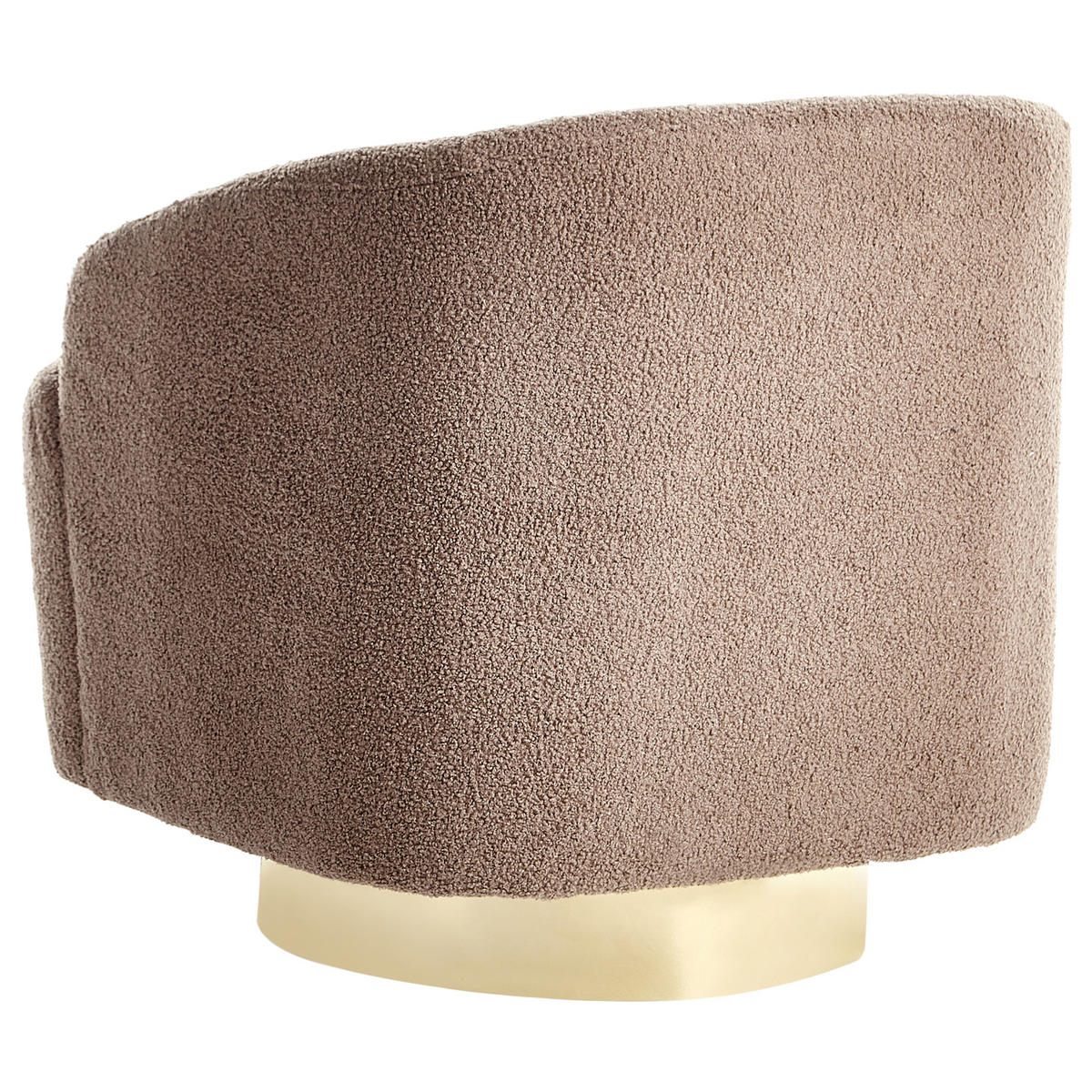 SESSEL Braun Lavik - Goldfarben/Braun, Textil (73/71/70cm) - Beliani