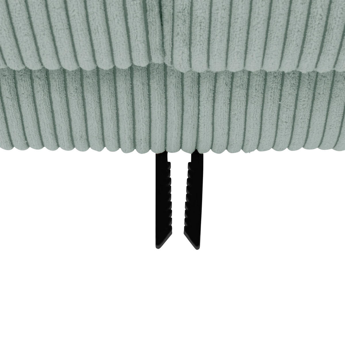 SOFA mit Longchair links Kaylynn Cordstoff silber - Silberfarben, Kunststoff (175/294cm) - 58aufmkessel