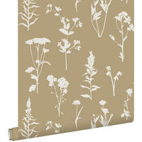 TAPETE Feldblumen 53 cm x 10.05 m - Beige, Papier (53/1000cm) - ESTAhome