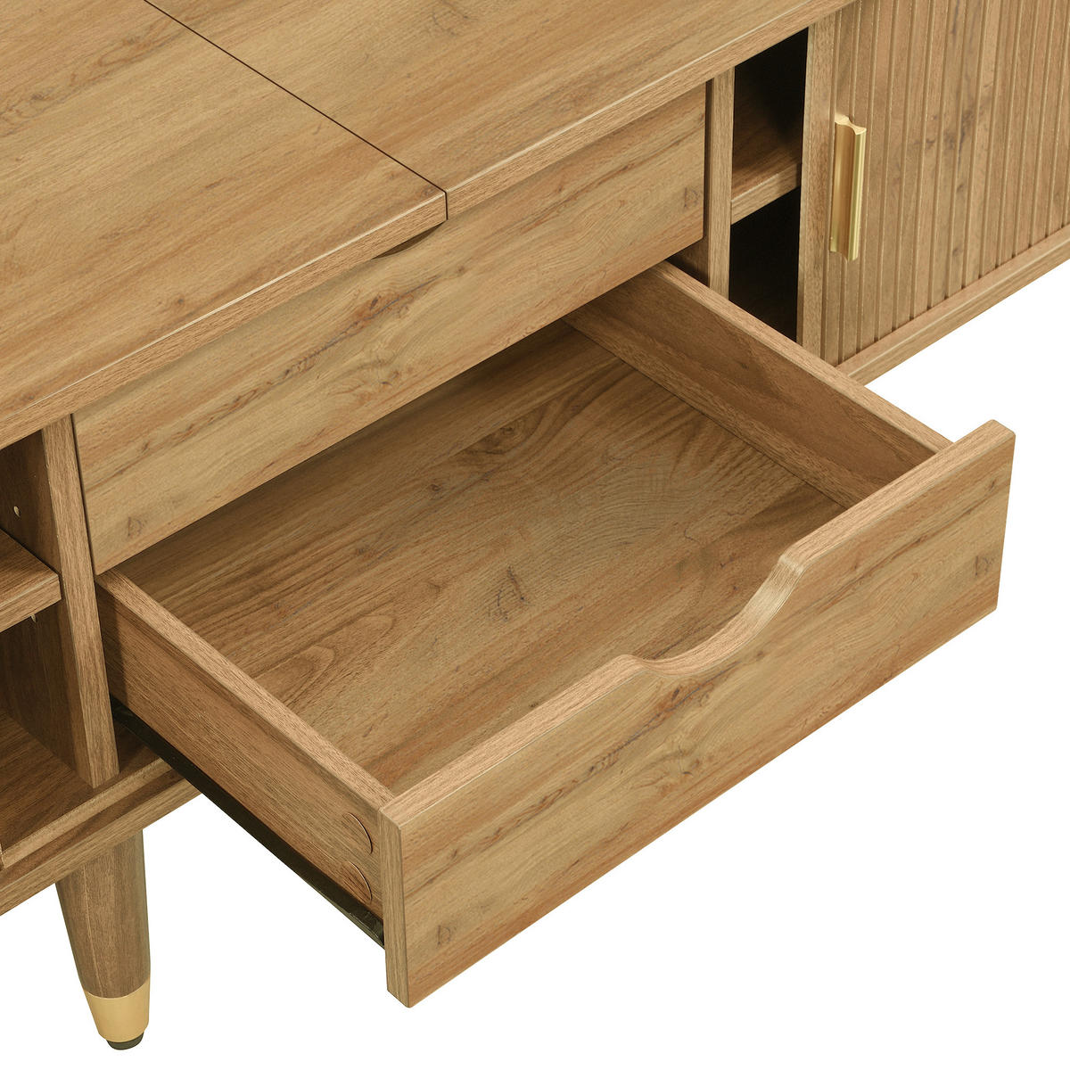 TV-SCHRANK in Holzoptik mit Schiebetür - Sonoma Eiche, Holzwerkstoff (175/45/38cm) - Urban Meuble