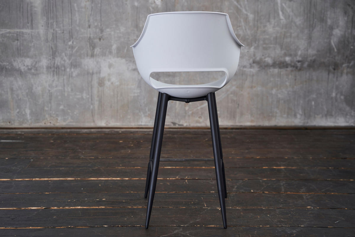 BARHOCKER ZAJA Weiß Kunststoff - Weiß, Kunststoff (57/114/59cm) - KAWOLA