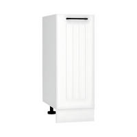 UNTERSCHRANK D30 P/L - Arvion - Funktionales Küchenelement - Weiß, Holz/Metall (30/82/52.4cm) - ROYAL24_MARKT
