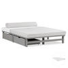 STAURAUMBETT mit Matratze 140/200 cm grau - Grau, Holz (140/200cm) - Homestyle4u