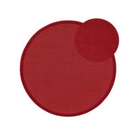 SISALTEPPICH Sana Rot ø 200 cm rund - Rot, Naturmaterialen (200/1cm) - KUNSTLOFT