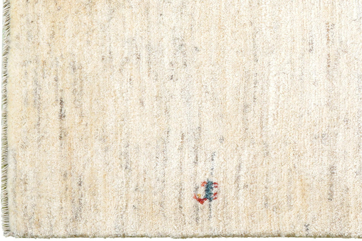 GABBEH-TEPPICH handgeknüpft Beige 207/88 cm Schurwolle - Beige, Textil (88/207cm) - Looma