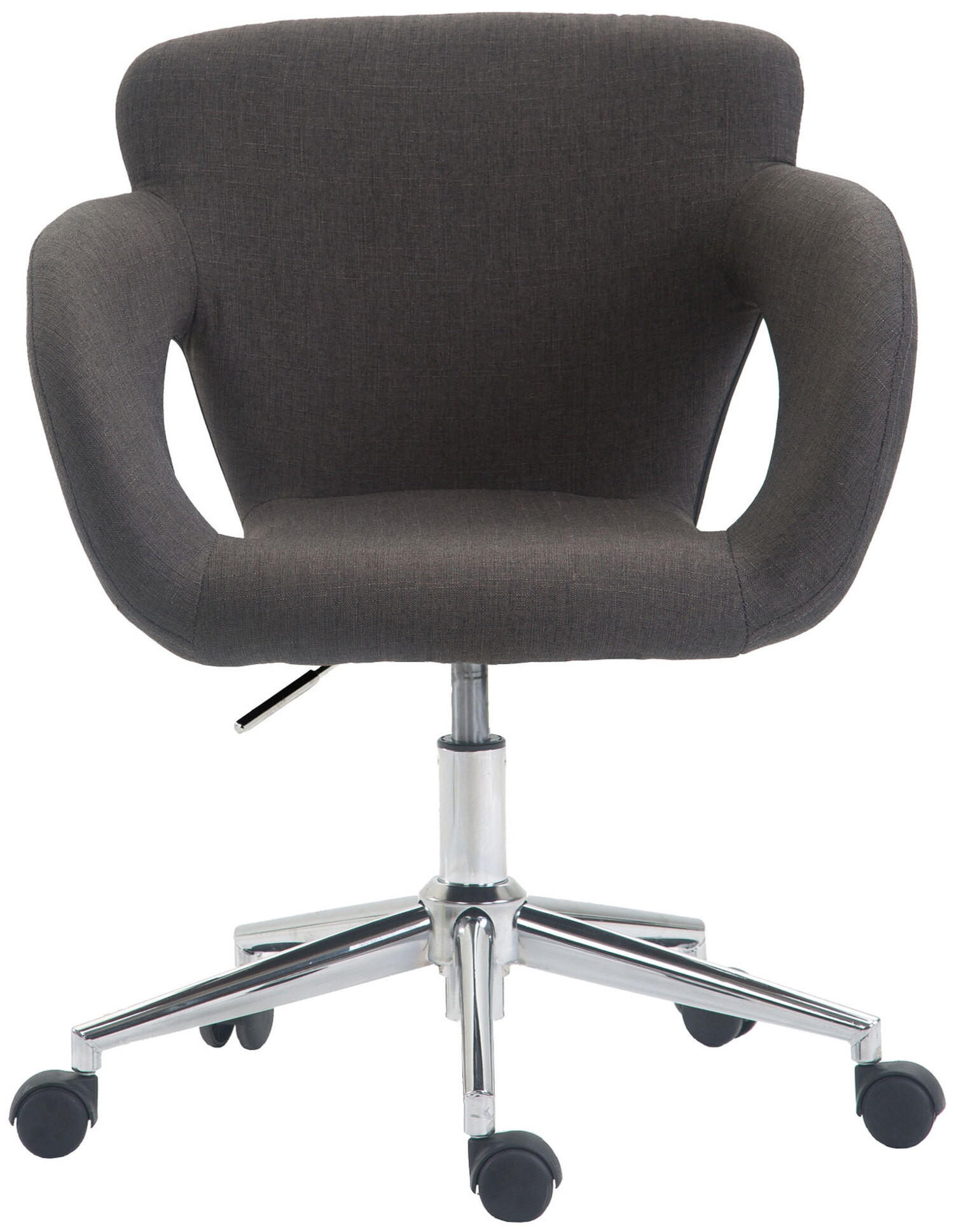 BÜROSTUHL Eddy, Stoff Dunkelgrau - Dunkelgrau, Textil/Metall (62/91/56cm) - TPFLiving