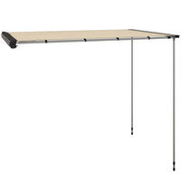 SONNENSEGEL für Wohnwagen aus Oxford und Aluminium Khaki - Beige, Textil (250/160cm) - Outsunny