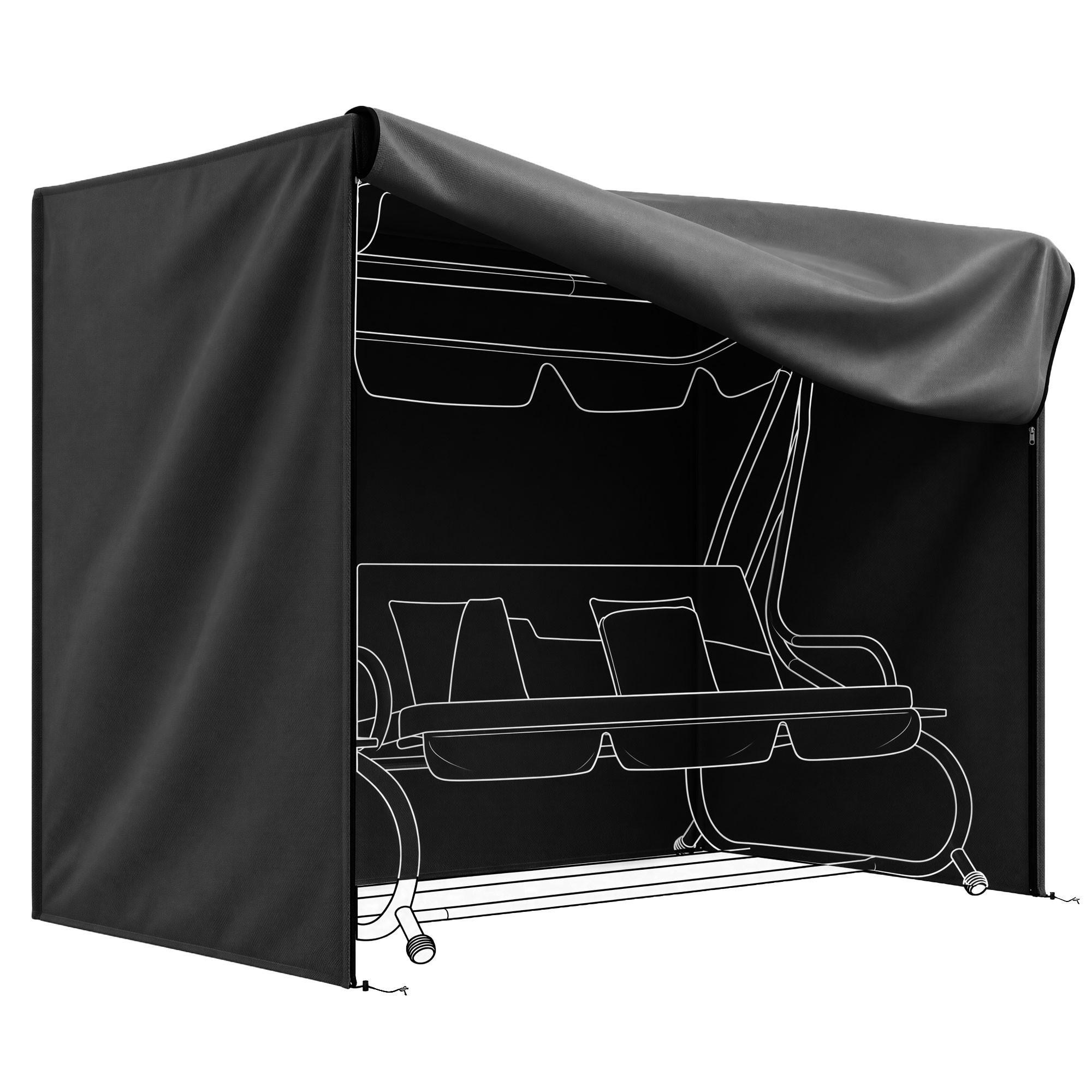 XXXLutz Abdeckplane Schwarz 220x172x125 cm