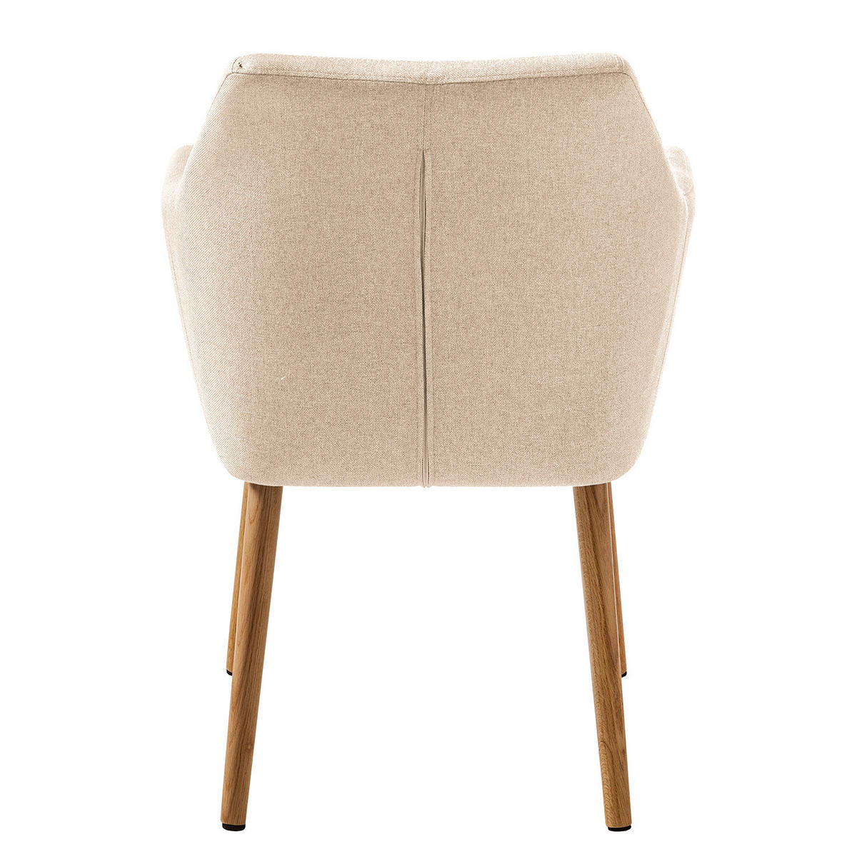 ARMLEHNENSTUHL - XXL - Beige, Holz/Textil (62/84/62cm) - home24