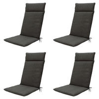 GARTENSTUHLKISSEN Canvas 120/50 cm 4er-Set - Grau, Textil (50/8/120cm) - Madison