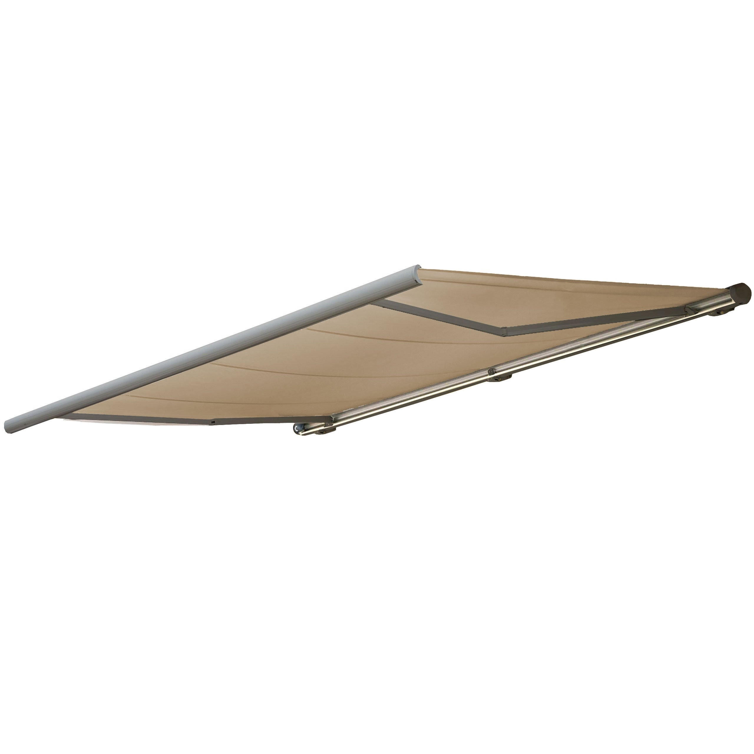 ELEKTRISCHE KASSETTENMARKISE Cremeweiß, Grau - Weiß/Grau, Textil (450/23/300cm) - MCW