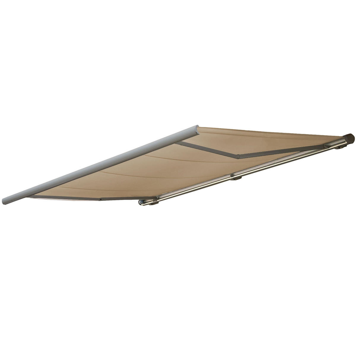 ELEKTRISCHE KASSETTENMARKISE Cremeweiß, Grau - Weiß/Grau, Textil (500/23/300cm) - MCW