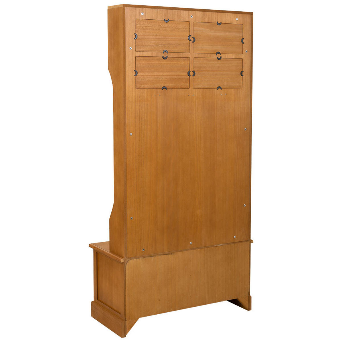 GARDEROBENBANK aus Holz, 92x39,5x184 cm, braun - Braun, Holz (92/184/39.5cm) - Wanderlust