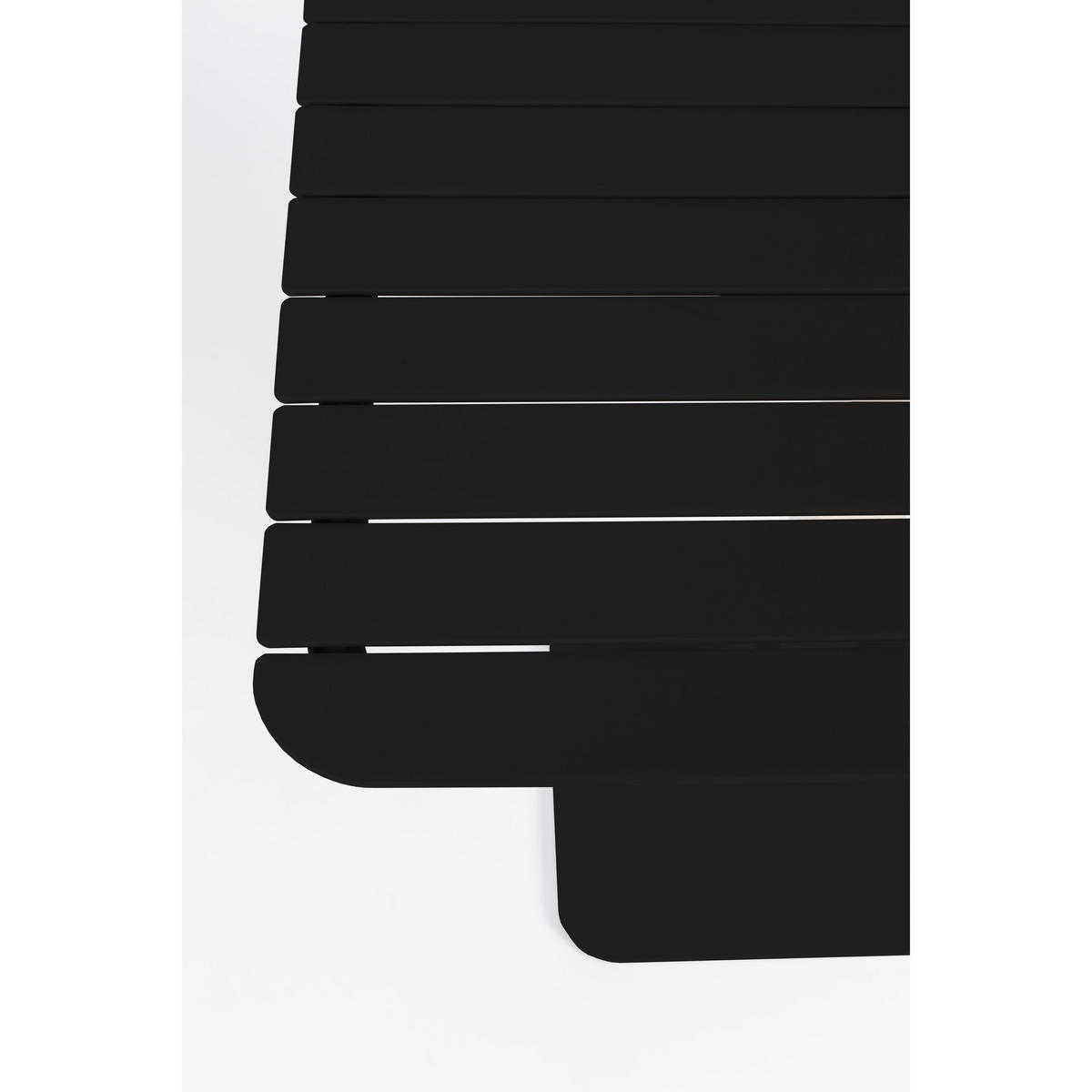 BISTROTISCH Vondel Garten 71x71 cm Schwarz - Schwarz, Metall (71/71/75cm) - Zuiver