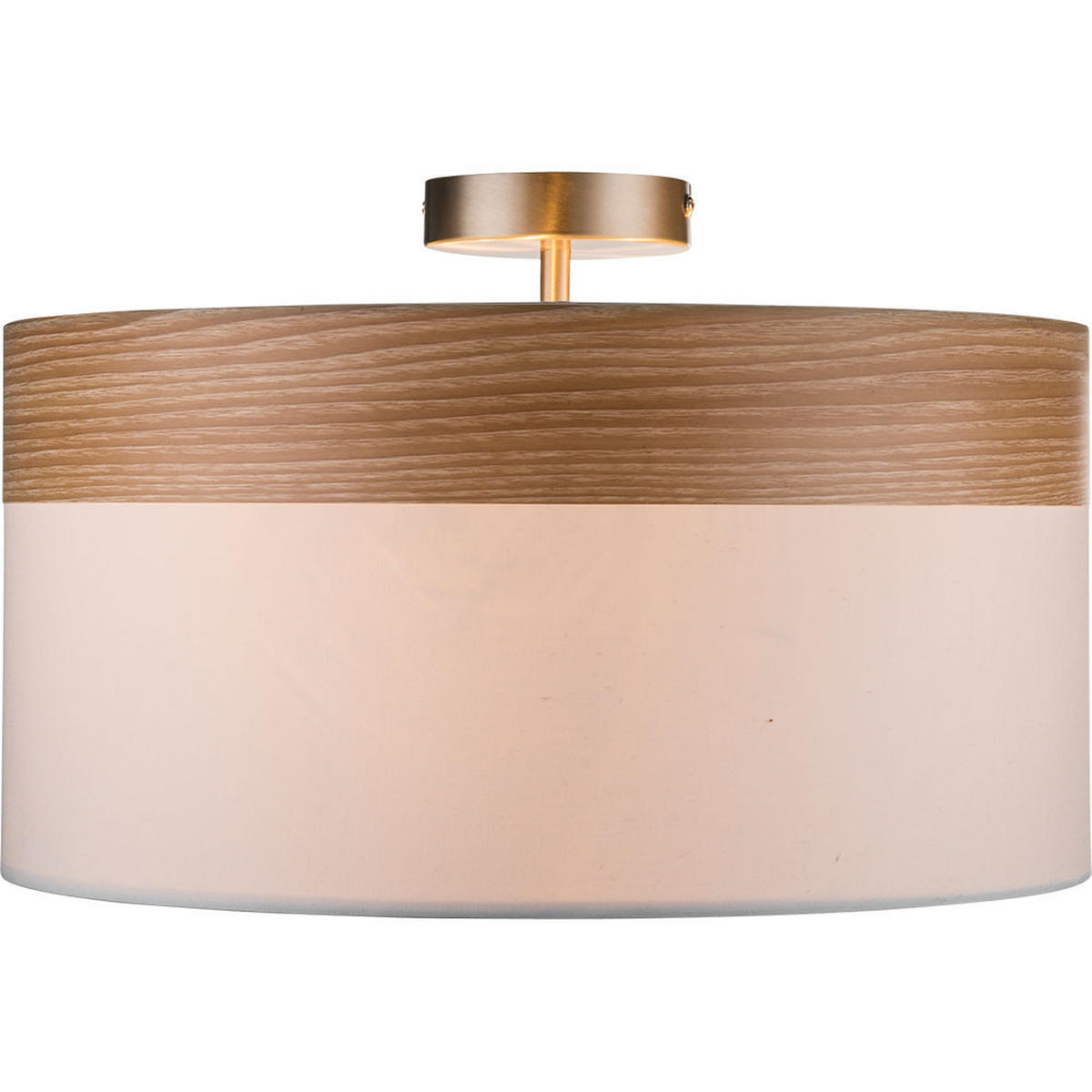LED DECKENLEUCHTE Chipsy Beige Holzoptik - Beige, Holz (40/40/25cm) - Globo Lighting