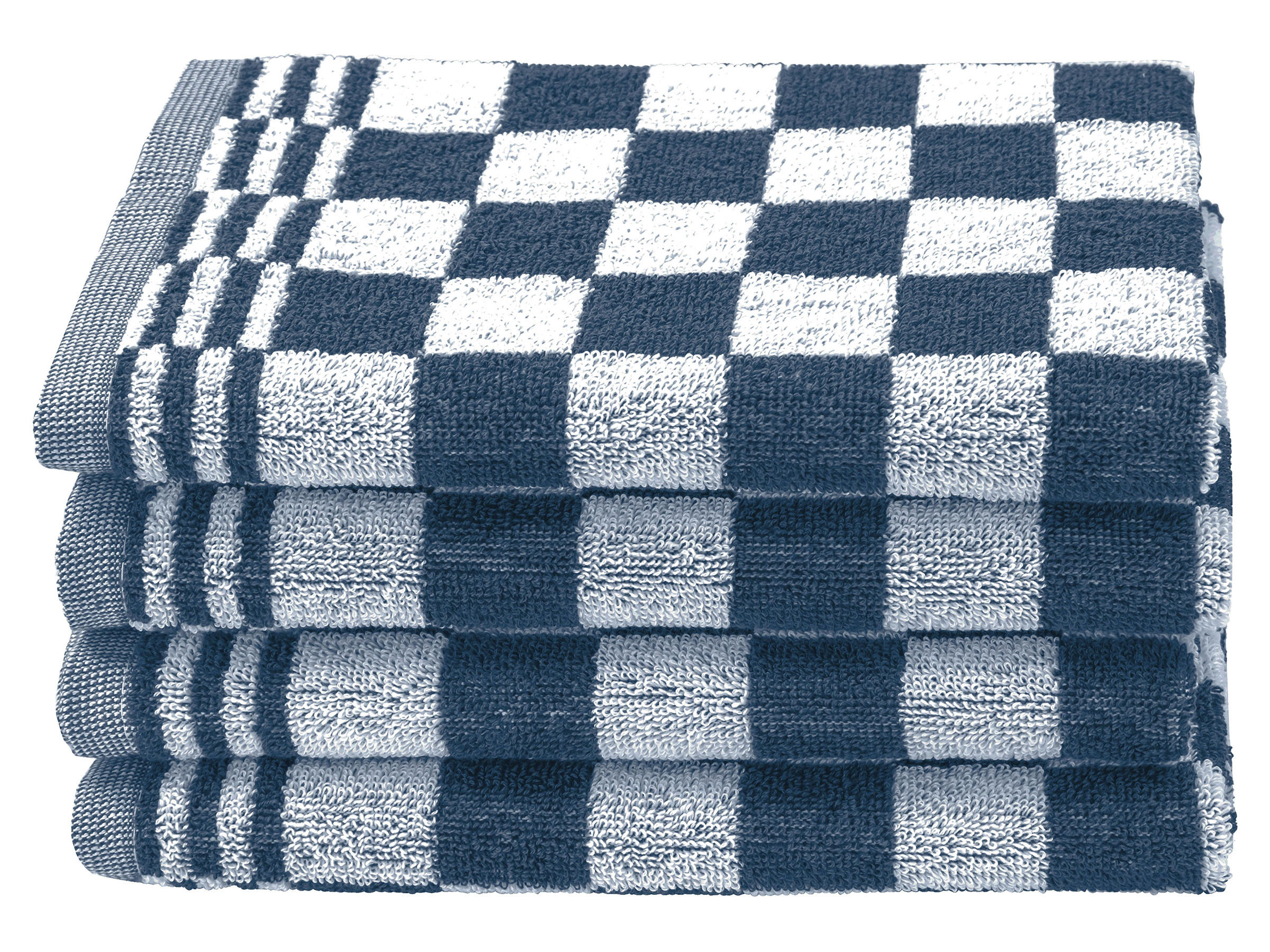 GESCHIRRTÜCHER, 4er-Set, 50x50 cm, 100% Baumwolle, Blau - Blau, Textil (50/50cm) - Zollner