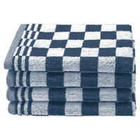 GESCHIRRTÜCHER, 4er-Set, 50x50 cm, 100% Baumwolle, Blau - Blau, Textil (50/50cm) - Zollner