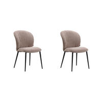 ESSZIMMERSTUHL Vino Braun 49/62/85 cm 2er-Set - Braun, Textil (62/85/49cm) - LABEL51