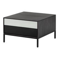 COUCHTISCH Mango 67x67x43 dunkelgrau geölt CHICAGO #213 - Grau, Holz (67/67/43cm) - Massivmoebel24